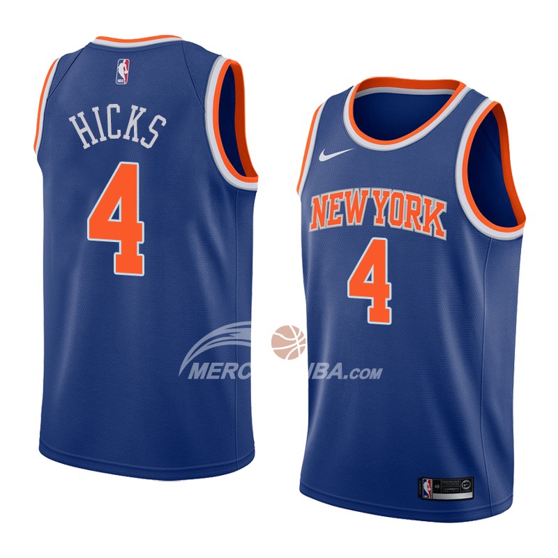 Maglia New York Knicks Isaiah Hicks Icon 2018 Blu